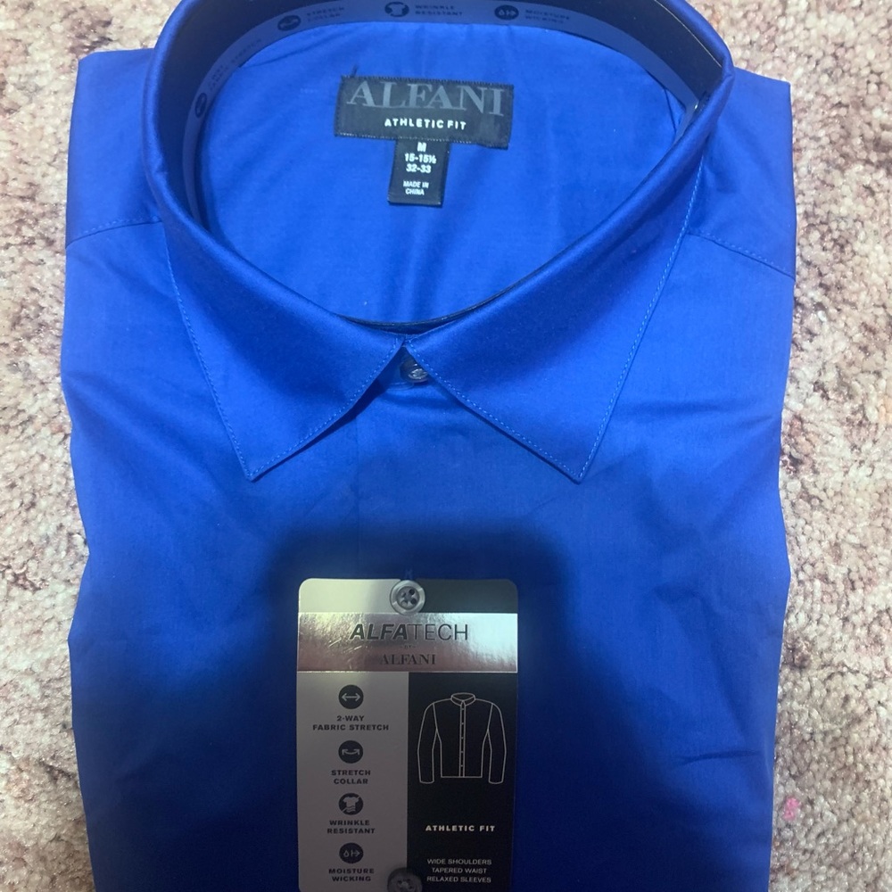 Blue Alfani Dress Shirt